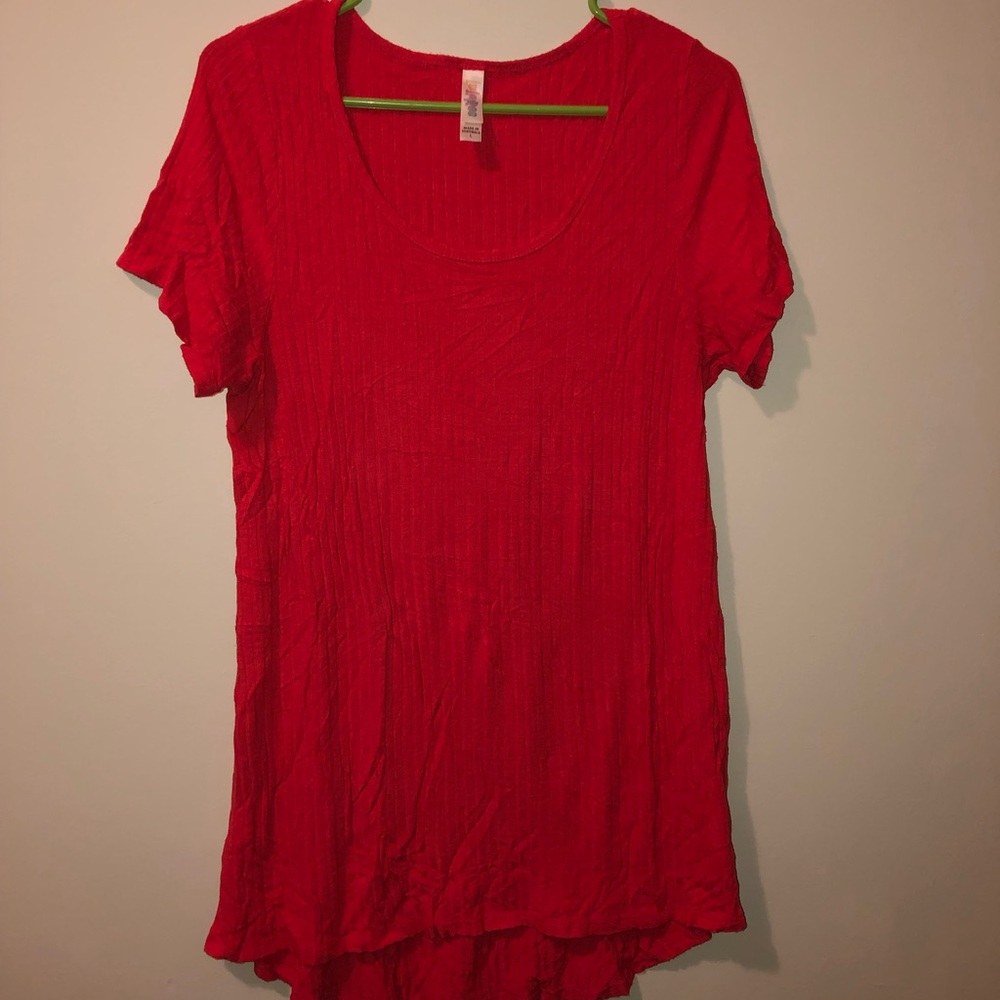 LulaRoe Fire Orange perfect tee